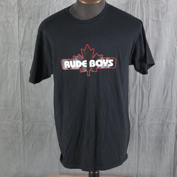 Snowboard Shop Shirt - Rube Boys Classic Logo Banff BC - Men's Large - Picture 1 of 7